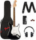 Fender Affinity Ηλεκτρική Κιθάρα ST Style με SSS Διάταξη Μαγνητών Μαύρη με Θήκη