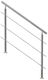 Stainless Steel Balustrade 4-5 Steps Vivatechnix Height 1060 Mm Length 1200 Mm Adjustable Positions Mounting Accessories