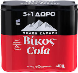 Vikos Cola cu carbonatare, fără zahăr în Cutie ...