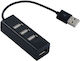 Diva Hub 4 Θυρών USB 2.0 με σύνδεση USB-A