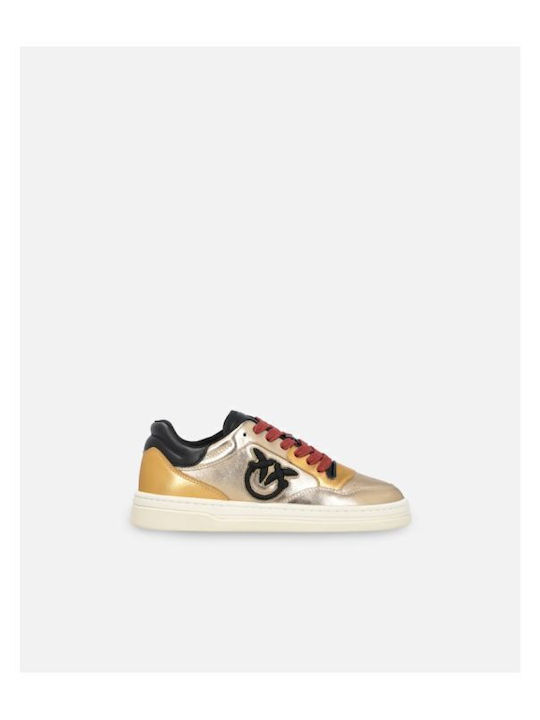 Pinko Mandy Γυναικεία Sneakers Χρυσά