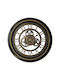Ferm Inart Wanduhr Schwarz Antik Gold Schattierung Φ61x6cm Code 349-000014