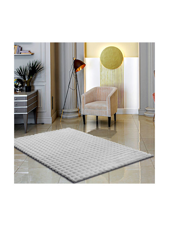 Saray Home Bubbles Antiderapant Covor Rectangular Din blană Gri