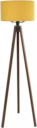 GloboStar Saga Stehleuchte H140xB38cm. mit Fassung für Lampe E27 Gelb