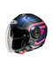 HJC I40N Linia MC28SF Motorcycle Helmet Jet ECE 22.06 1350gr with Sun Visor