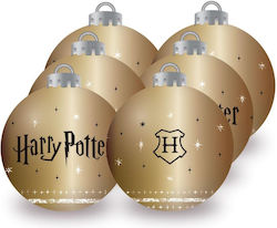 Set 6 Gold Balls 6cm