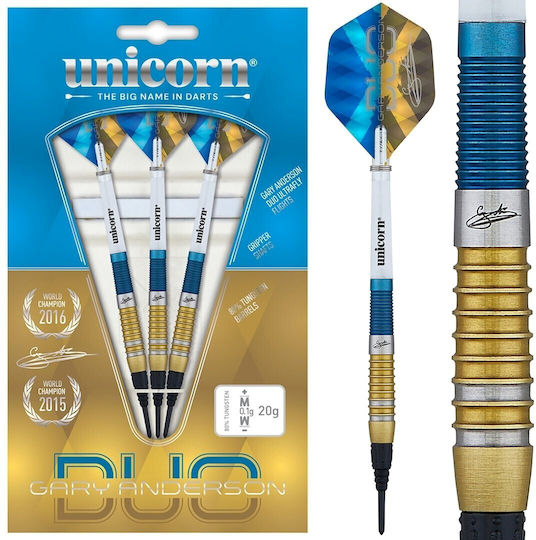 Unicorn Gary Anderson Duo 80% 20 Gram Softtip Дартс