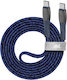 Rivacase Braided USB 2.0 Cable USB-C male - USB-C Μπλε 1.2m