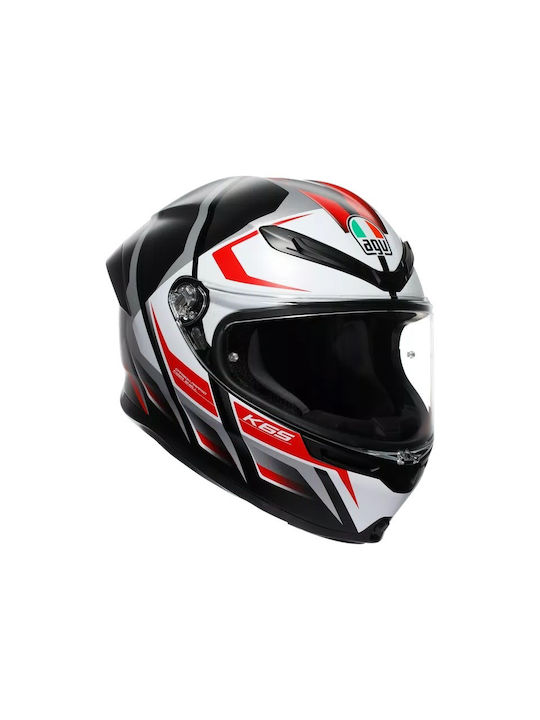 AGV K6 S MPLK Karve Matt Black/White/Red Κράνος...
