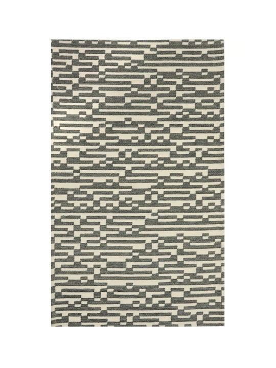 Domoletti Rutschfest Teppich Rechteckig Synthetisch,Polyester/Cotton/Leather Grey