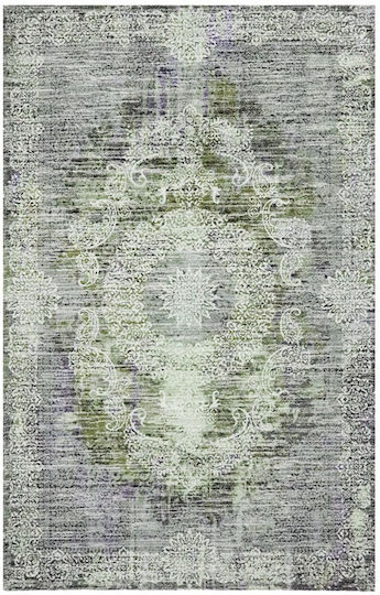 Domoletti Rutschfestes Rechteckiges Wohnzimmer Teppich Grau 120x180cm