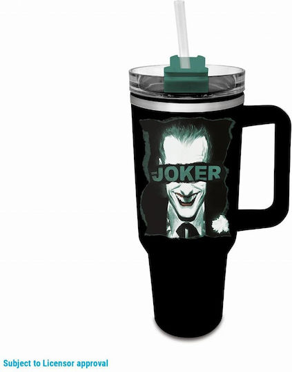 Pyramid International Joker Handled Tumbler Θερμός Ανοξείδωτο 1.2lt Stainless Steel με Καλαμάκι και Λαβή