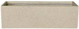 Marhome Blumenkasten Kunststoff Beige-granite 60x19x19cm.