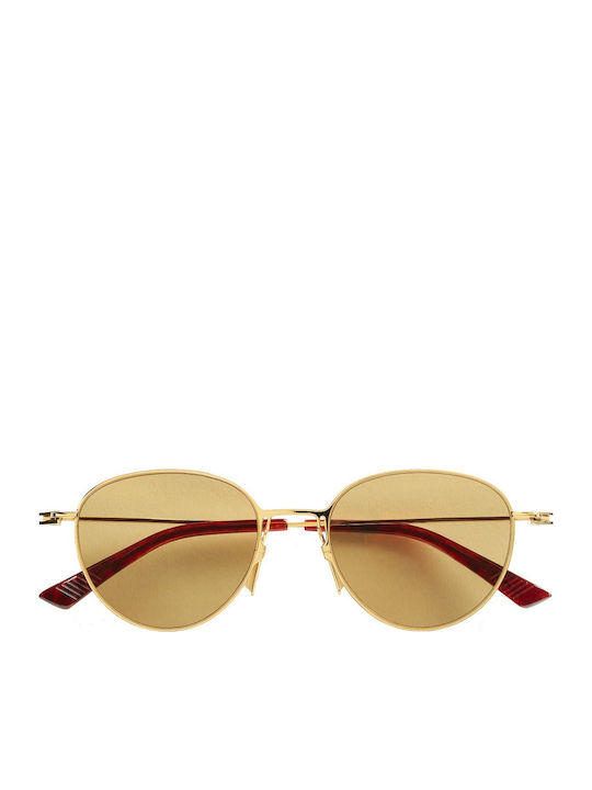 Bottega Veneta Unisex Sunglasses with Gold Meta...