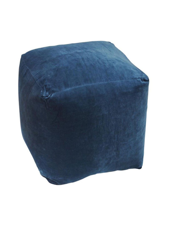 Bean Bag Chair Stool Mod Blue 45x45x45cm