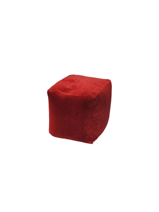 Пуф За Табуретка Mod Червен 45x45x45см