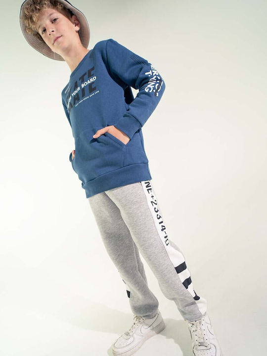 Hashtag Kids Sweatpants Set Dark Blue 2pcs