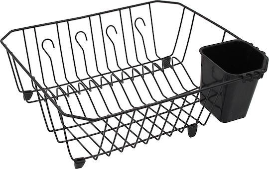 Keskor Metallisches Schwarz Abtropfkorb 36.5x32x13cm Keskor Metallisches Schwarz Abtropfkorb 36.5x32x13cm