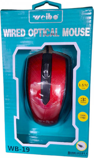 Weibo Weibo WB-19 Wired Mouse Red