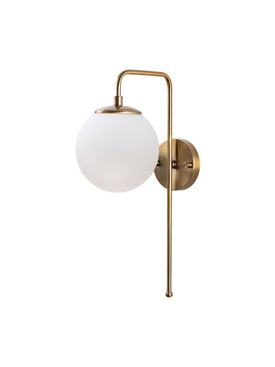 Opviq Lamp Wall with Socket E14 White 15x28x15cm