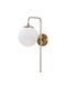 Opviq Lamp Wall with Socket E14 White 15x28x15cm