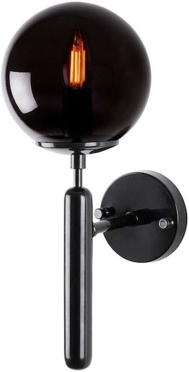 Opviq Lamp Wall with Socket E14 Black 15x20x15cm