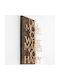 Διακοσμητικό Τοίχου Do More 899skl2237 42x58cm Walnut-copper Wallity Μέταλλο Ξύλο