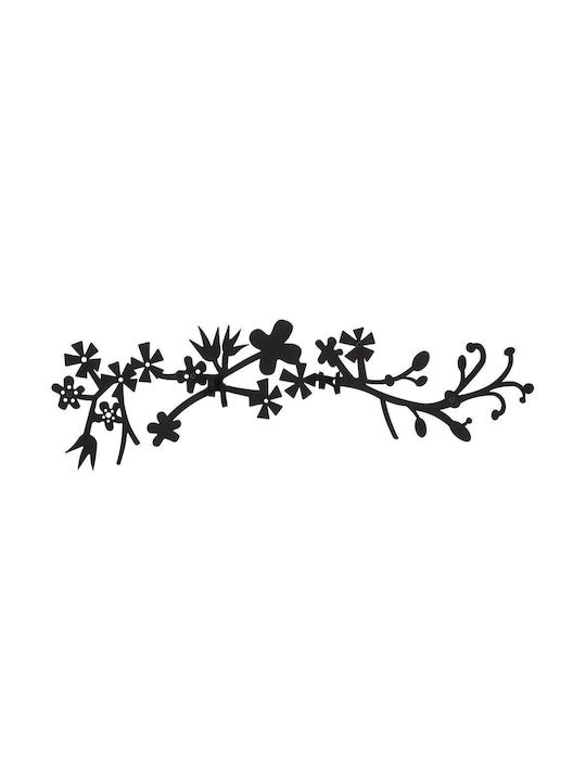 Κρεμάστρα Τοίχου 4 Θέσεων Bahar 494pyt1118 70x3x23cm Black Wallity Μέταλλο