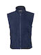 Fageo Ανδρικό Γιλέκο Εργασίας με Επένδυση Fleece Navy Μπλε