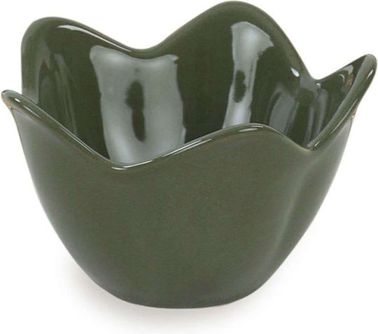 Hermia Serving Bowl Round Ceramic Green with Diameter 11.8cm 6pcs