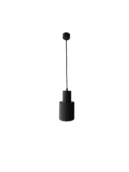 Light Prestige Pendant Light Black with Socket E27 12x220cm