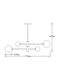 Light Prestige Pendant Light Black with Socket G9 12x49.5x49.5cm