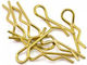 Bittydesign Karosserieklammern-Set Großmaßstab 8 Gold