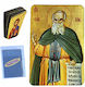 Magnet tip card Sfântul Savvas 8,5cmx5,5cm 50 b...