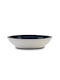 Nava Plate Soup made of Porcelain Blue with Diameter 20cm