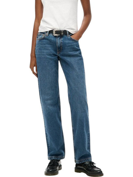Superdry D1 Ovin Γυναικείο Jean Παντελόνι Mid R...