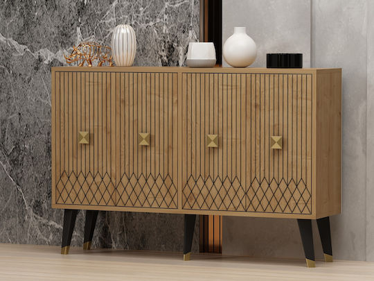 Carbin Wooden Sideboard 120x30x80cm