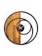 Circle Wall Clock 539tnl1144 56x3x56cm Walnut-black Wallity Metal Wood