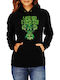 Women’s Hoodie Sweatshirt Super Mario Nintendo Tralala Luigi Mansion Black