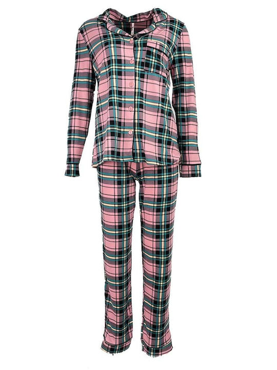 Fuanna Winter Women's Pyjama Set Pink