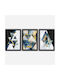 Set aus 3 Rahmen 364lul1380 35x45cm Multi Wallity Vertikal Kunststoff MDF