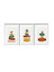 Frames Set of 3pcs 122rmf1139 38x53cm Multi Wallity Vertical MDF Wood