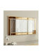 Oglindă de Perete Pierre 116sam1196 60x2.2x120cm Bronz Hanah Home MDF