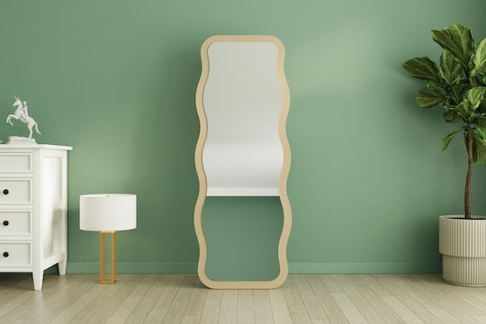 Стенно огледало Aror 116sam1193 50x2.2x86см Пясък Hanah Home MDF