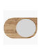 Pubble Wall Mirror 116sam1230 60x2.2x90cm Walnut Hanah Home MDF