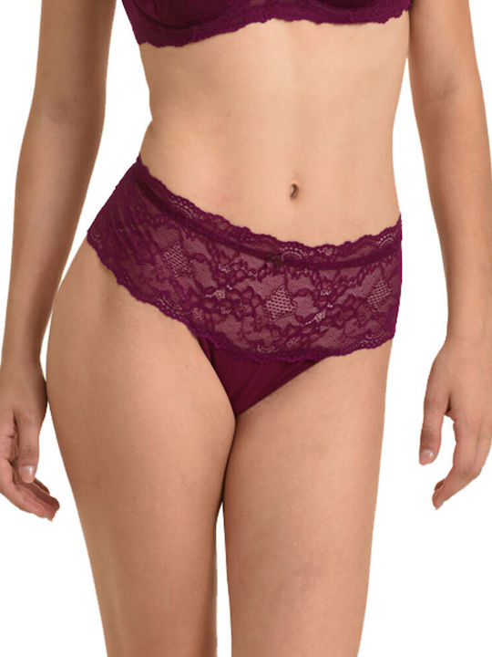 Hochtailliert Damen Brasilien Burgundy