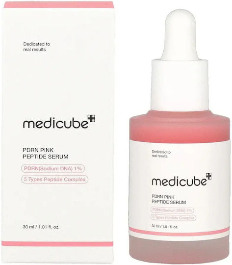 Medicube Pdrn Pink Peptide Face Serum with Rose PDRN & 5 Types Peptide Complex for Brightening & Firming 30ml