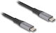 DeLock USB 4 Video Cable USB-C male - USB-C 240W PD Μαύρο 2m 81192