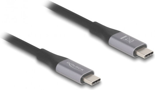 DeLock USB 4 Video Cable USB-C male - USB-C 240W PD Μαύρο 2m 81192