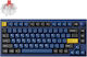 Keychron Lemokey P1 QMK/VIA P1P-O1 Gaming Technisches Tastatur 75% mit Keychron Super Red Schaltern und RGB-Beleuchtung Englisch (US) Blau